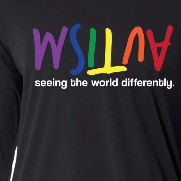 Autism Seeing The World Differently Cooling Performance Long Sleeve Crew