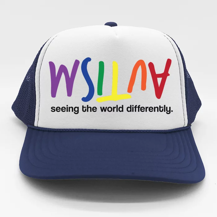 Autism Seeing The World Differently Trucker Hat