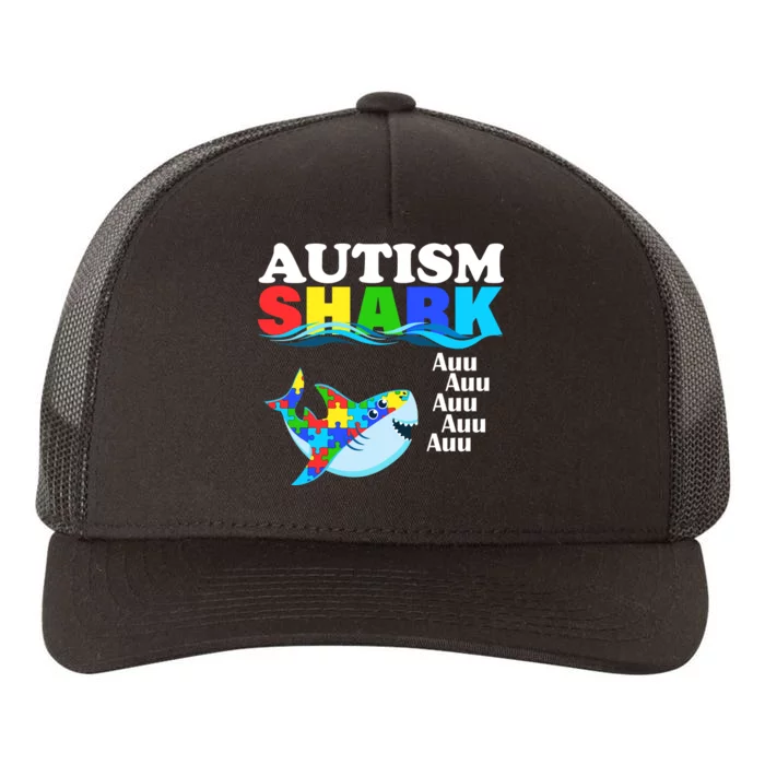 Autism Shark Yupoong Adult 5-Panel Trucker Hat