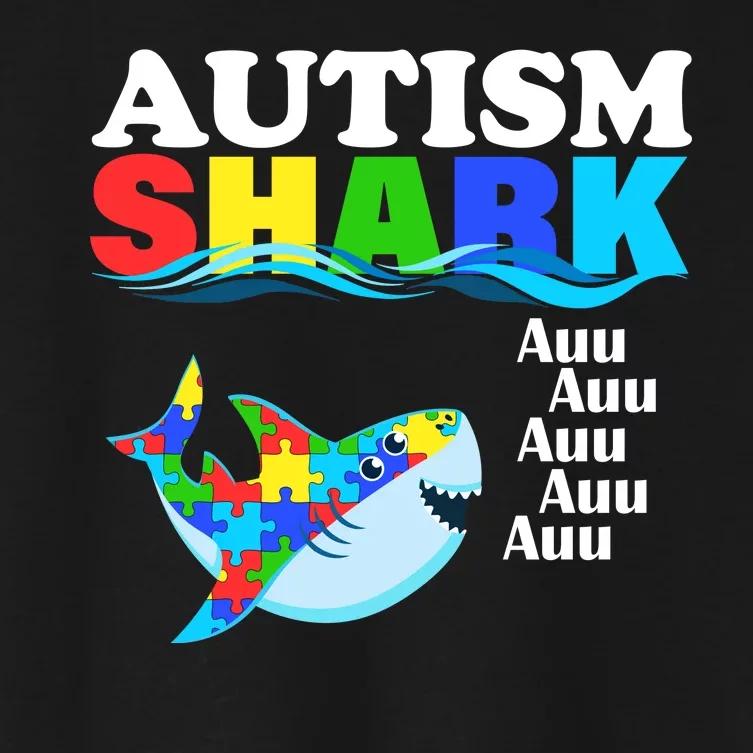 Autism Shark Women's Crop Top Tee