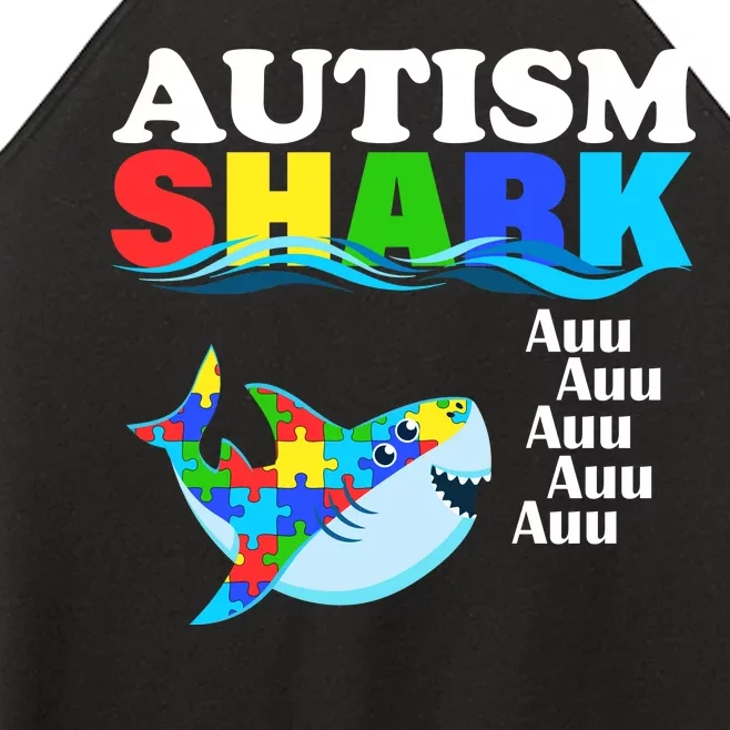 Autism Shark Women’s Perfect Tri Rocker Tank