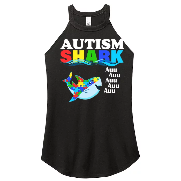 Autism Shark Women’s Perfect Tri Rocker Tank