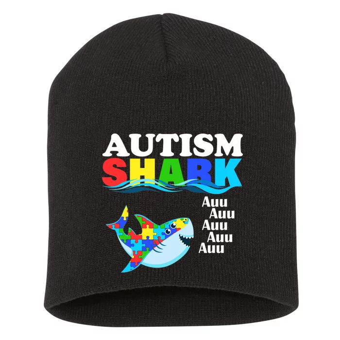 Autism Shark Short Acrylic Beanie