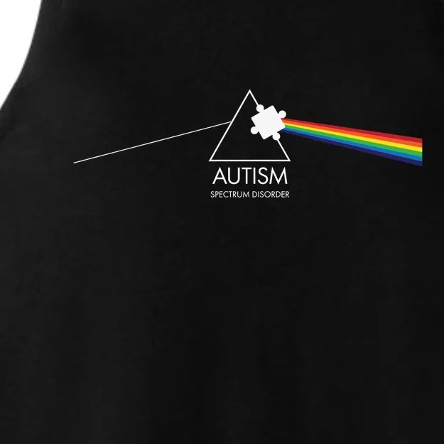 Autism Spectrum Disorder Prism Ladies Tri-Blend Wicking Tank