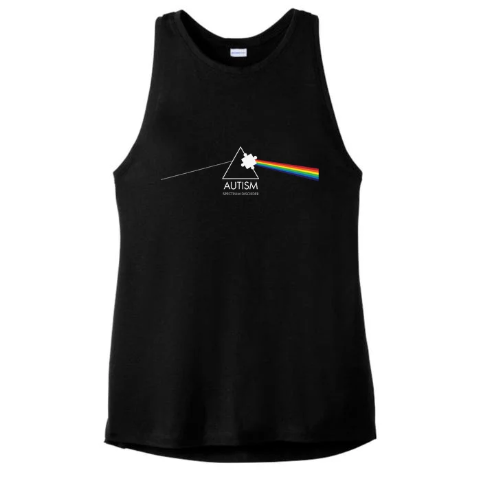 Autism Spectrum Disorder Prism Ladies Tri-Blend Wicking Tank