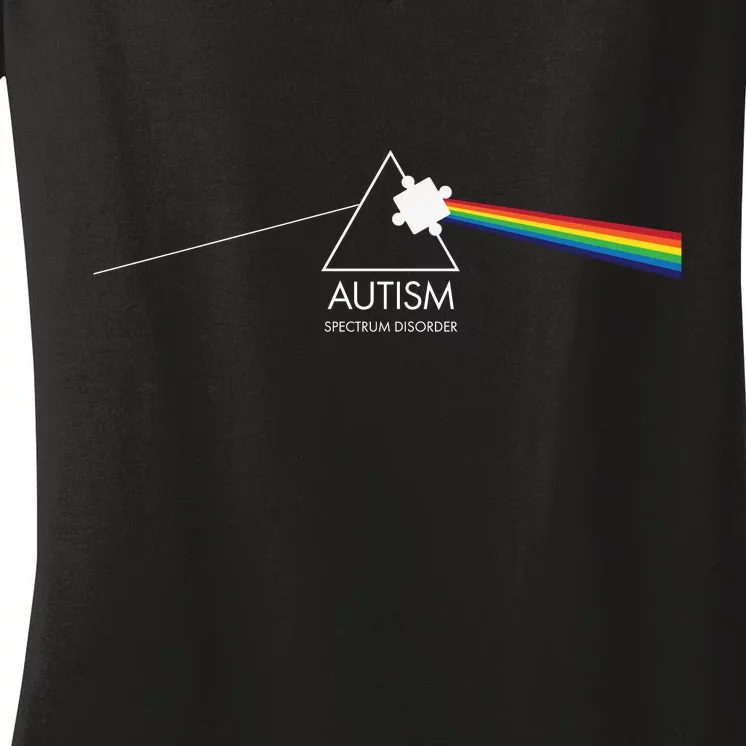 Autism Spectrum Disorder Prism Women's V-Neck T-Shirt