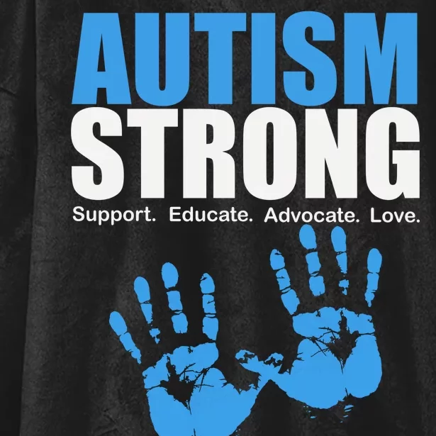 Autism Strong Hooded Wearable Blanket