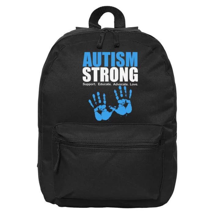 Autism Strong 16 in Basic Backpack