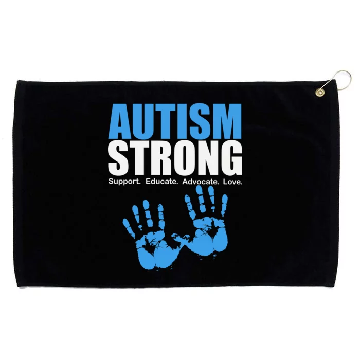 Autism Strong Grommeted Golf Towel