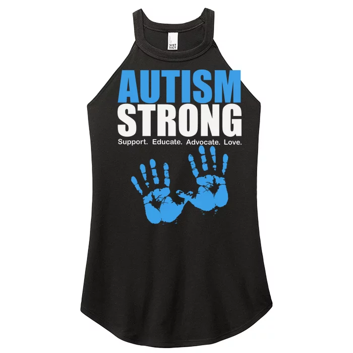 Autism Strong Women’s Perfect Tri Rocker Tank