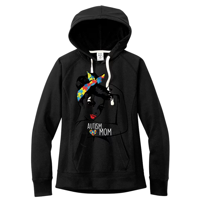 Autism Strong Mom Women's Fleece Hoodie