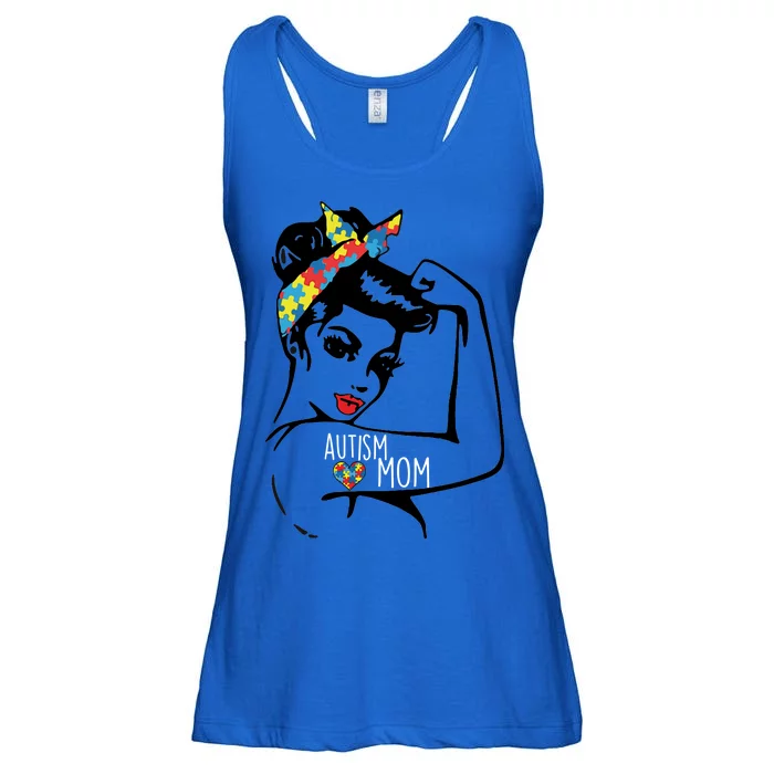 Autism Strong Mom Ladies Essential Flowy Tank