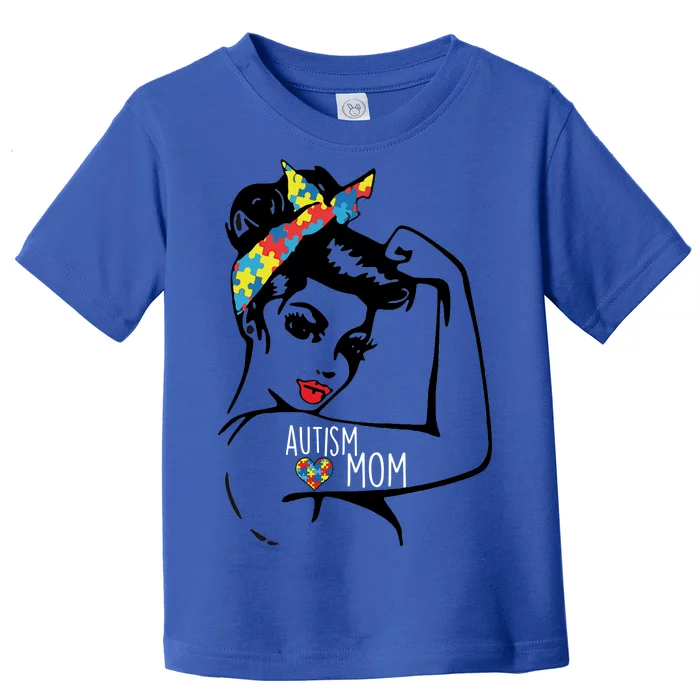 Autism Strong Mom Toddler T-Shirt