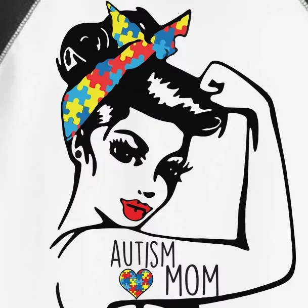 Autism Strong Mom Toddler Fine Jersey T-Shirt