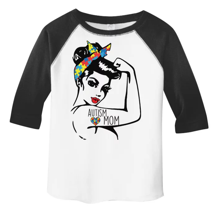 Autism Strong Mom Toddler Fine Jersey T-Shirt