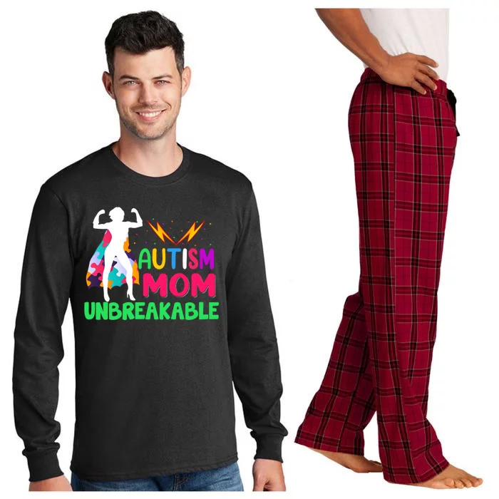 Autism Super Mom Unbreakable Long Sleeve Pajama Set