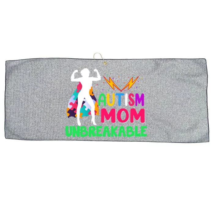 Autism Super Mom Unbreakable Large Microfiber Waffle Golf Towel