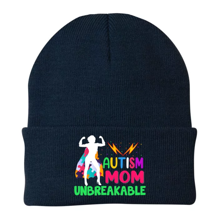 Autism Super Mom Unbreakable Knit Cap Winter Beanie