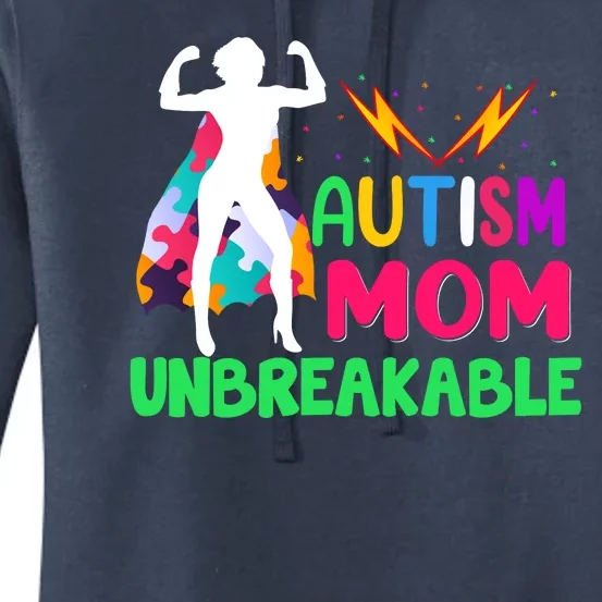 Autism Super Mom Unbreakable Women's Pullover Hoodie