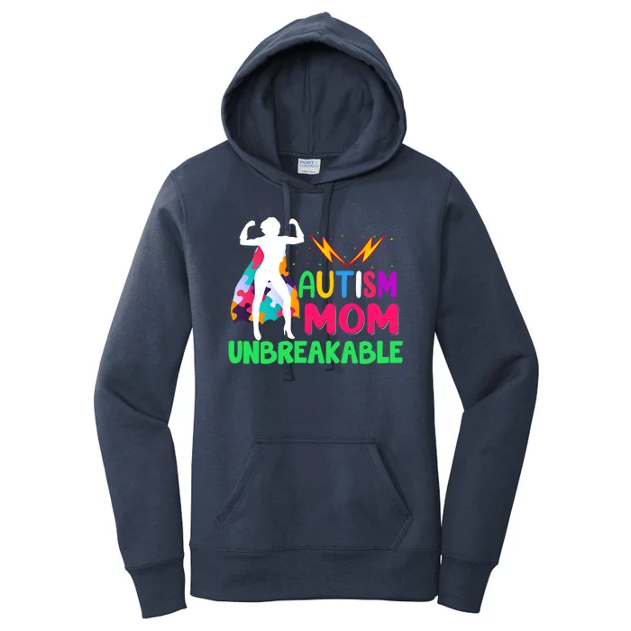 Autism Super Mom Unbreakable Women's Pullover Hoodie