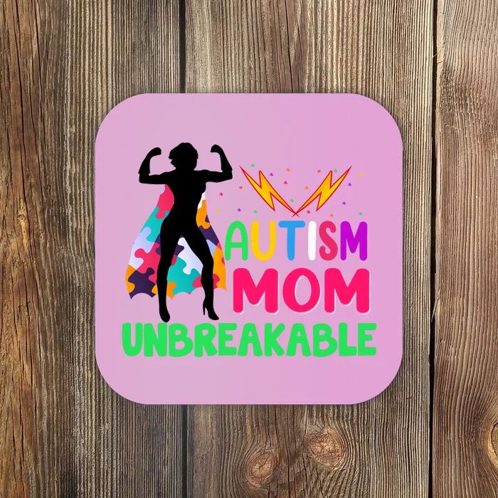 Autism Super Mom Unbreakable Coaster