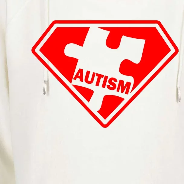 Autism Super Power Logo Womens Funnel Neck Pullover Hood