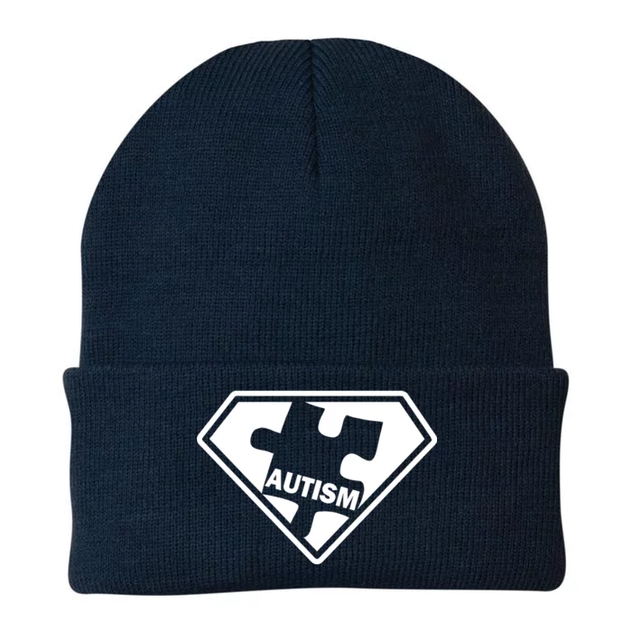 Autism Super Power Logo Knit Cap Winter Beanie