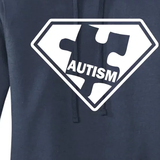 Autism Super Power Logo Women's Pullover Hoodie