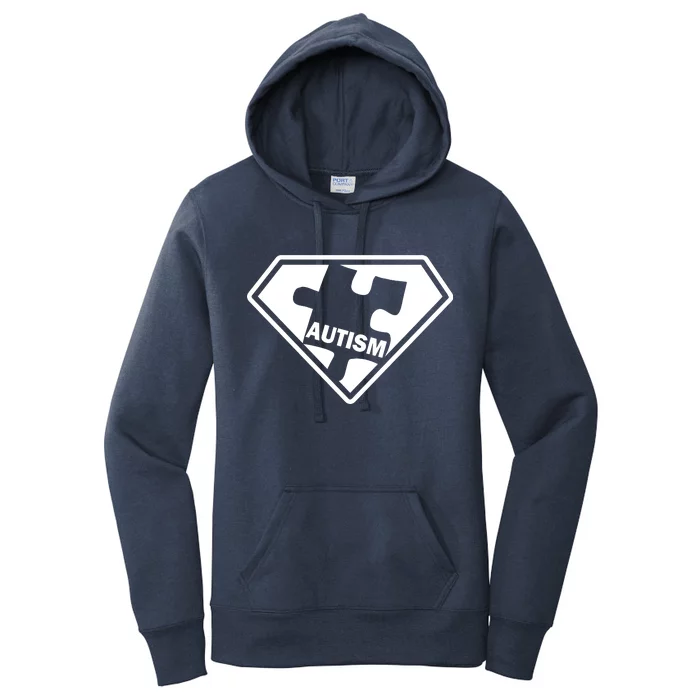 Autism Super Power Logo Women's Pullover Hoodie