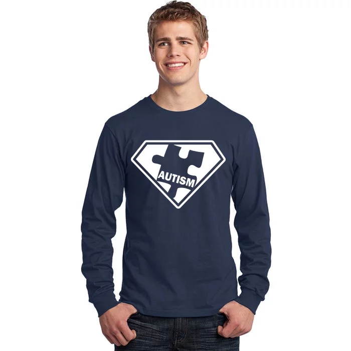 Autism Super Power Logo Tall Long Sleeve T-Shirt