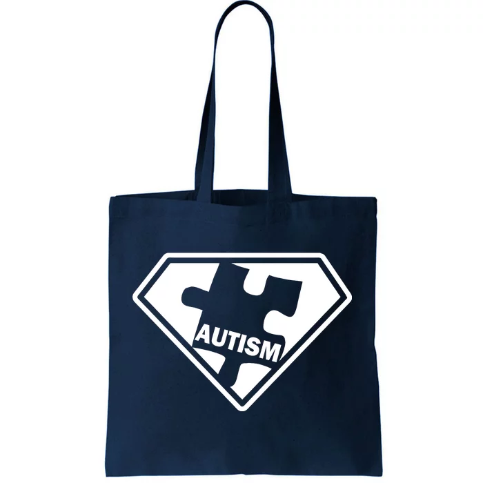 Autism Super Power Logo Tote Bag