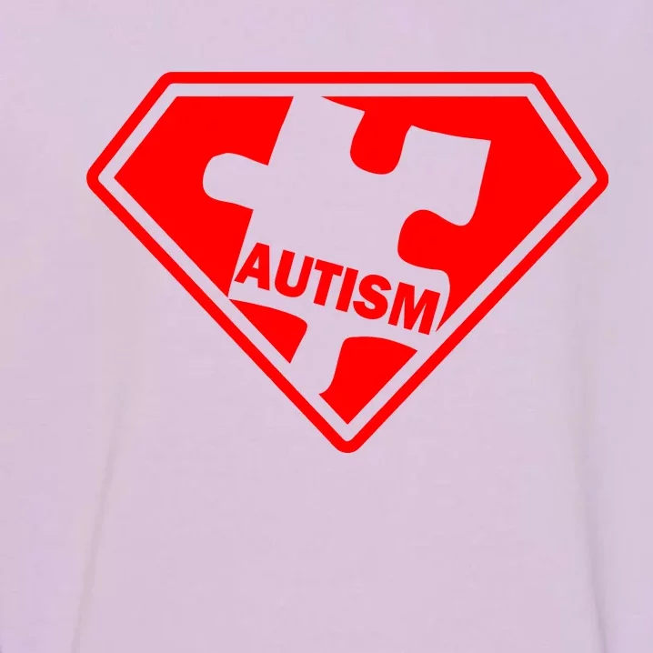 Autism Super Power Logo Garment-Dyed Sweatshirt