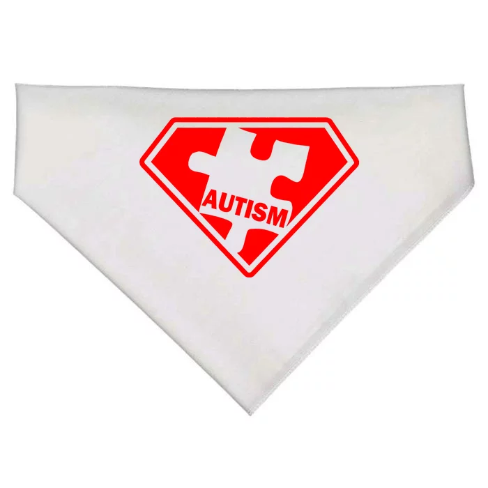 Autism Super Power Logo USA-Made Doggie Bandana