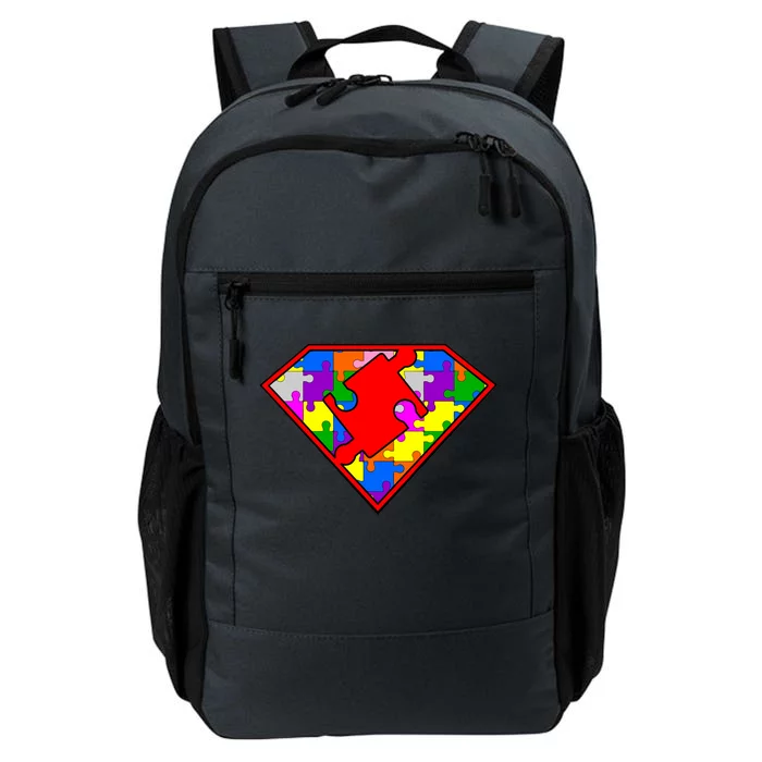 Autism Superhero Puzzle Crest Daily Commute Backpack