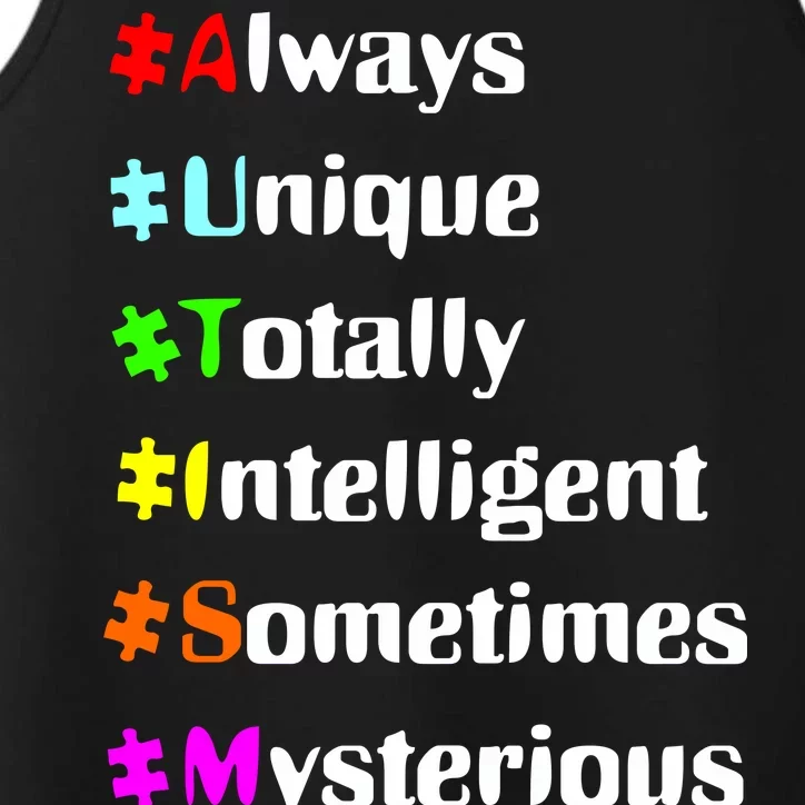 Autism Tips Awareness Performance Tank