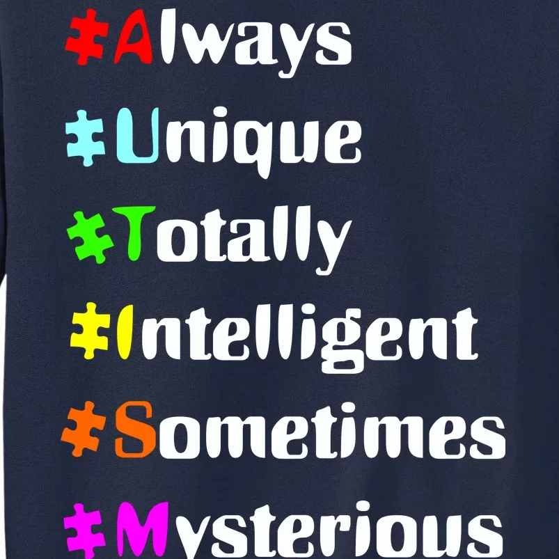 Autism Tips Awareness Tall Sweatshirt