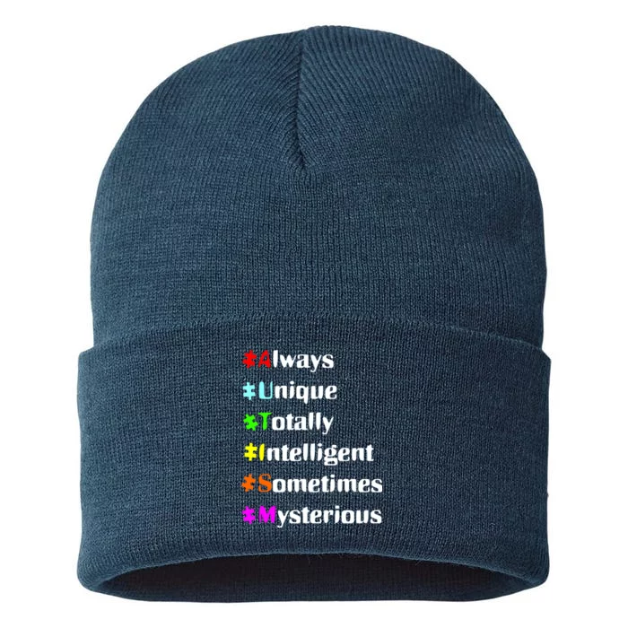 Autism Tips Awareness Sustainable Knit Beanie