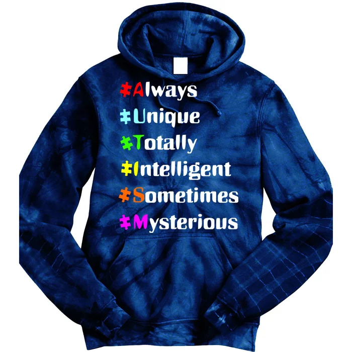 Autism Tips Awareness Tie Dye Hoodie