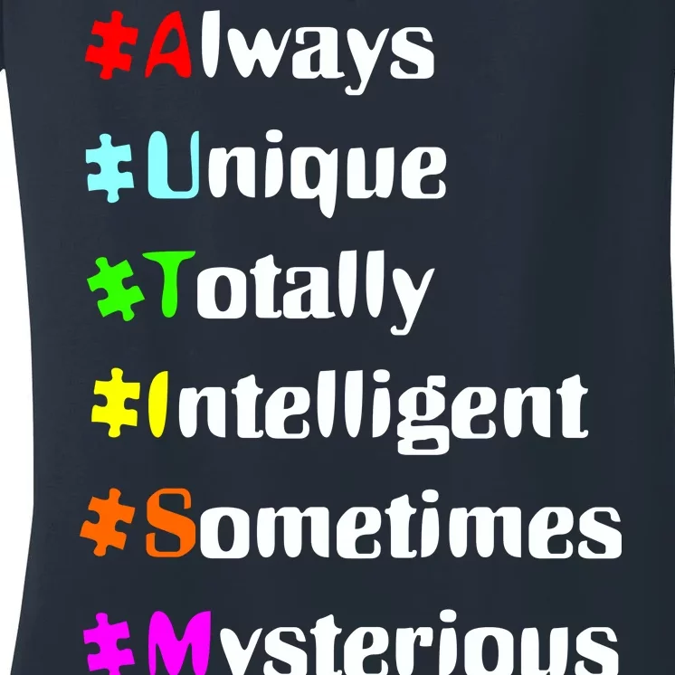 Autism Tips Awareness Women's V-Neck T-Shirt