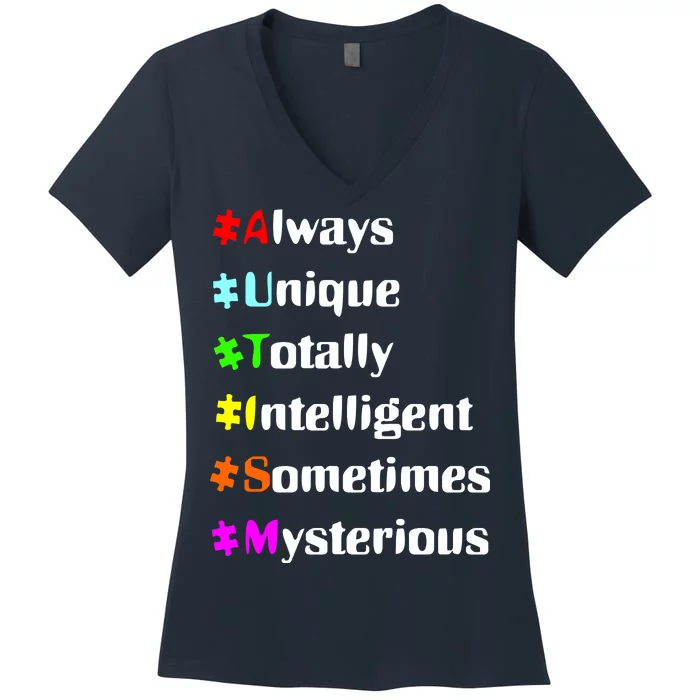 Autism Tips Awareness Women's V-Neck T-Shirt