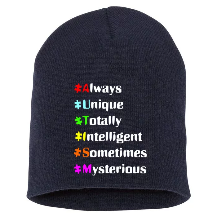 Autism Tips Awareness Short Acrylic Beanie