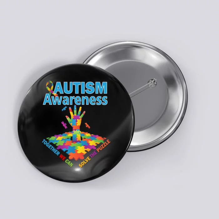 Autism Together We Can Solve The Puzzle Button