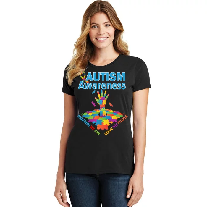 Autism Together We Can Solve The Puzzle Women's T-Shirt