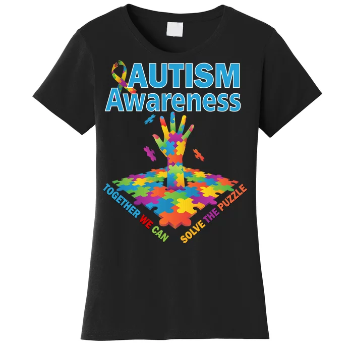 Autism Together We Can Solve The Puzzle Women's T-Shirt