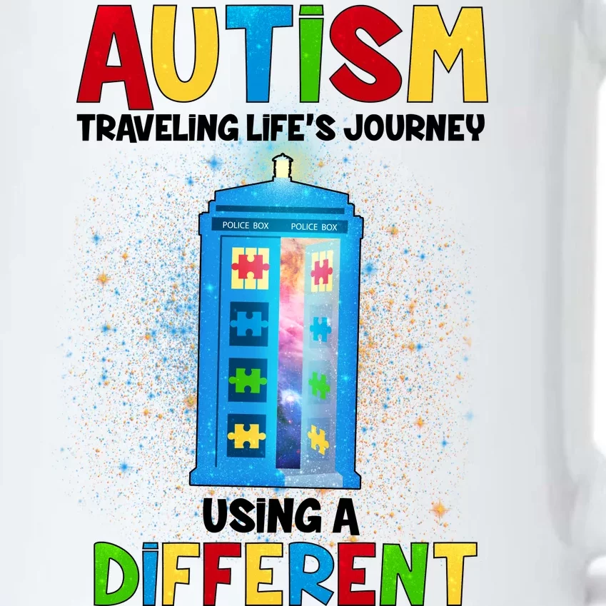 Autism Using a Different Road Map Black Color Changing Mug