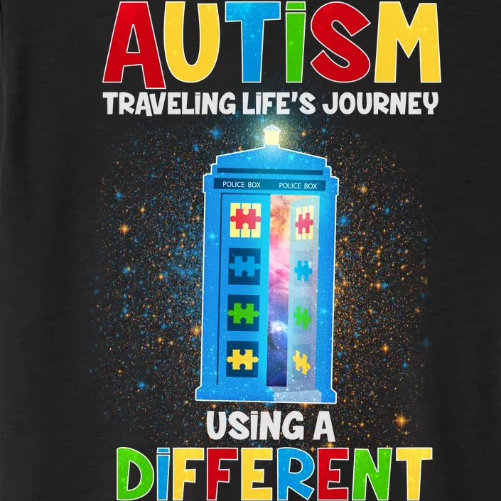 Autism Using a Different Road Map ChromaSoft Performance T-Shirt