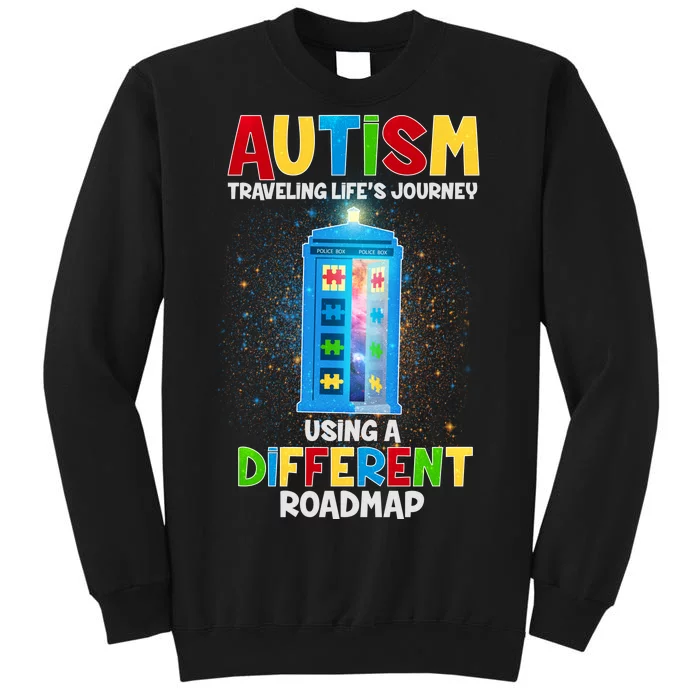 Autism Using a Different Road Map Tall Sweatshirt