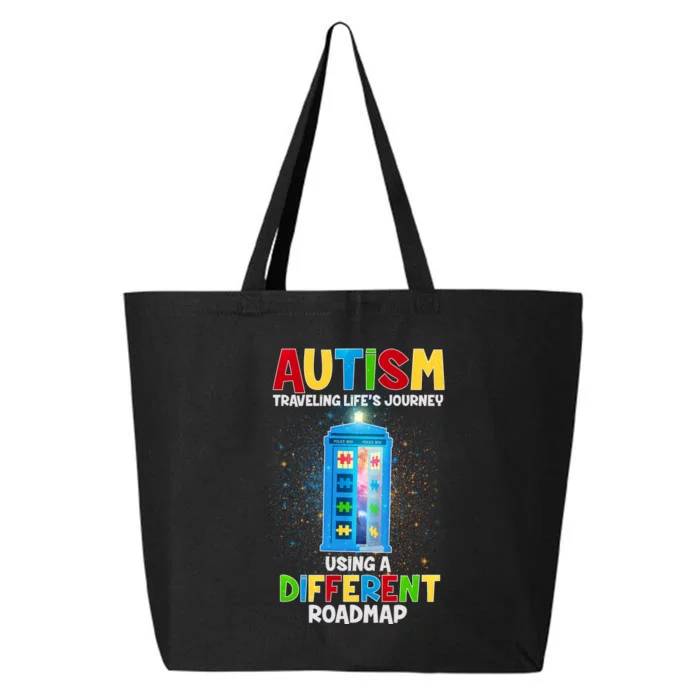 Autism Using a Different Road Map 25L Jumbo Tote