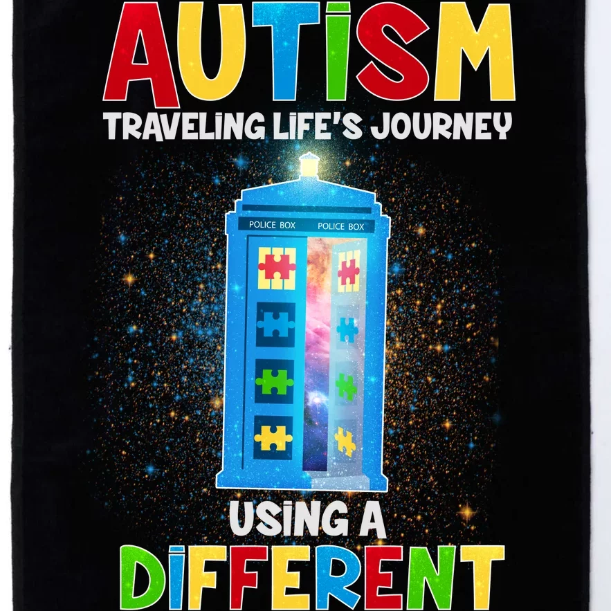 Autism Using a Different Road Map Platinum Collection Golf Towel