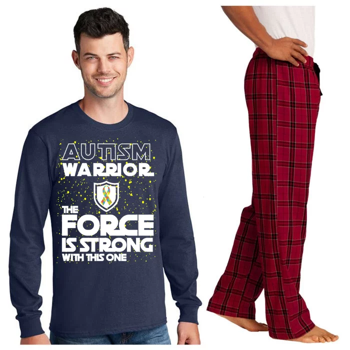 Autism Warrior The Force Is Strong With This One Long Sleeve Pajama Set